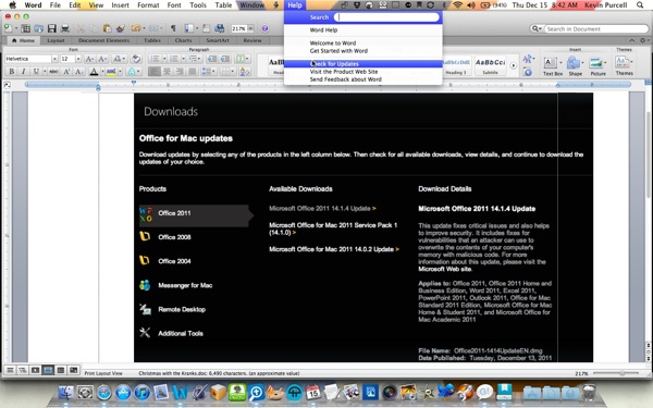 Download Microsoft Office For Mac 2011 Service Pack 1 14.1.0